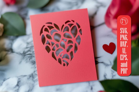 Download Paper Cut Valentine's Card SVG Cut File - Paper cut Collection
