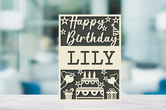 Download Personalized Birthday Card Paper Cut - Paper cut Collection