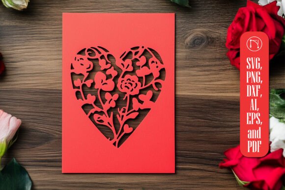 Download Paper Cut Valentine's Card SVG Cut File - Paper cut Collection