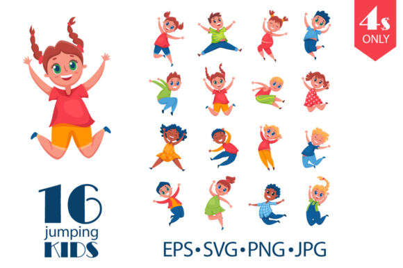 Download Happy Kids Jumping and Laughing - Happy kids Collection