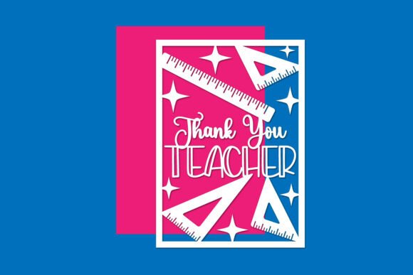 Download Thank You Teacher Card Paper Cut Files - Paper cut Collection