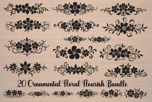 Download Ornamental Floral Flourish Bundle - Premium Resources